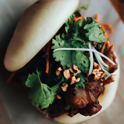 Experience the perfect fusion of flavors in a Taiwanese gua bao, a modern twist on a classic dish.